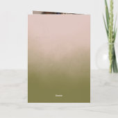 Birthday Card For Teachers With Pastel Floral  カード (裏面)