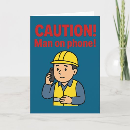 Birthday card for the man never off his phone カード (正面)