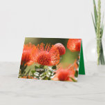 Birthday card for wife カード<br><div class="desc">These Grevillea are so unusual but so stunning in their colors. I always enjoy seeing them in gardens all over the world. Enjoy! You can find more birds and more of nature at our Eyes4Nature Zazzle shop.</div>