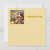 BIRTHDAY CARD ~ Gems and Fireworks ~ Young Girl ~ (裏面)