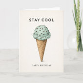 birthday card ice cream カード (正面)