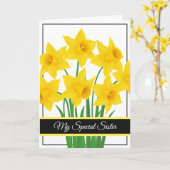Birthday Card-My Special Sister Card カード (黄色い花)