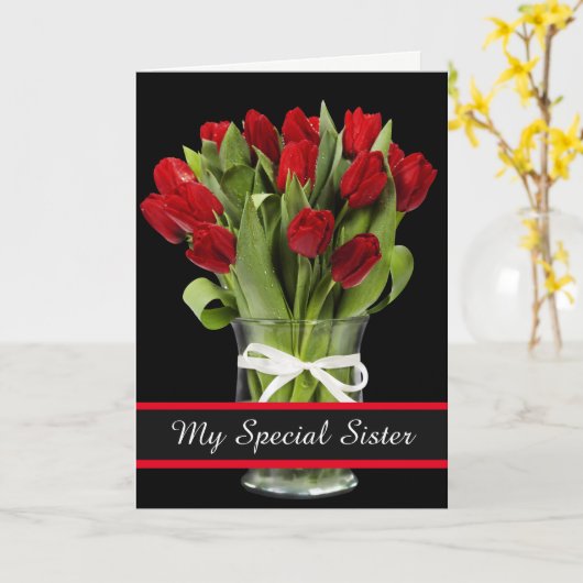 Birthday Card-My Special Sister Card カード (黄色い花)