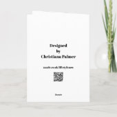 Birthday Card - Personalised Big Red Bus カード (裏面)