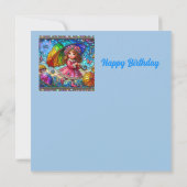 BIRTHDAY CARD ~ Retro Girl With An Umbrella ~ (裏面)