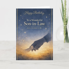 Birthday Card Son In Law - Father to be カード