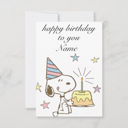 birthday cards 出欠カード (正面)