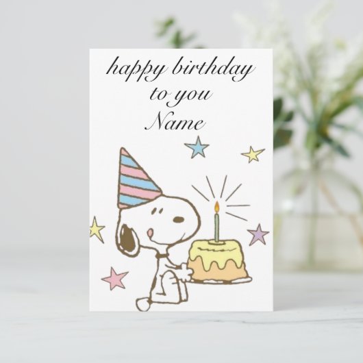 birthday cards 出欠カード (スタンド正面)