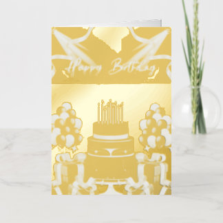birthday cards 箔グリーティングカード