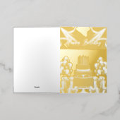 birthday cards 箔グリーティングカード (外側レイダウン)