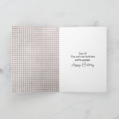 Birthday Cat for Getting Older Humor カード (内部)