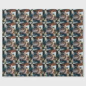 Birthday Cat Pilot & Airplane Cool Funny Aviation ラッピングペーパー (フラット)