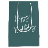 Birthday Cat With Fun Text On a Coffee Mug ミディアムペーパーバッグ (裏面)