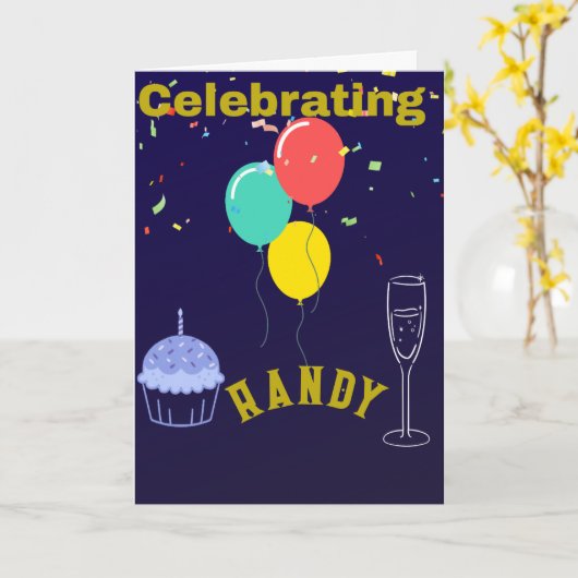 BIRTHDAY CELEBRATION CARD カード (黄色い花)