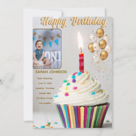Birthday Celebration Cushion 招待状