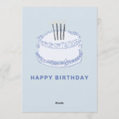 Birthday Celebration – Editable Party Invitation T 招待状 (裏面)