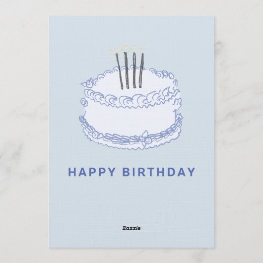 Birthday Celebration – Editable Party Invitation T 招待状 (裏面)