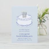 Birthday Celebration – Editable Party Invitation T 招待状 (スタンド正面)