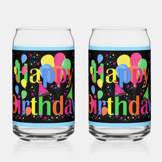 Birthday Celebration...party on! ガラス缶 (正面)