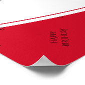 BIRTHDAY CELEBRATION Trinidad Flag with Photo ポスター (角)