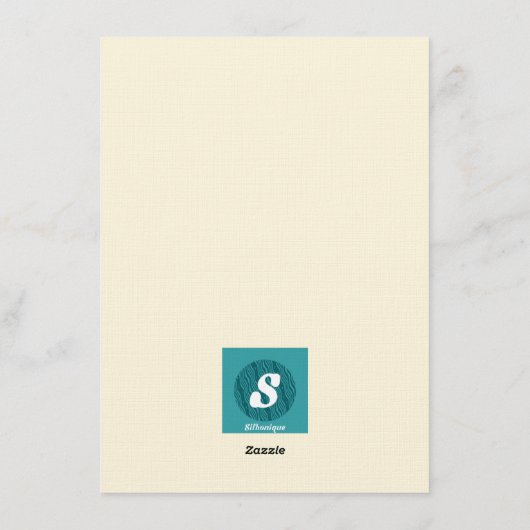 Birthday Celebration Urban Floral Pattern 招待状 (裏面)