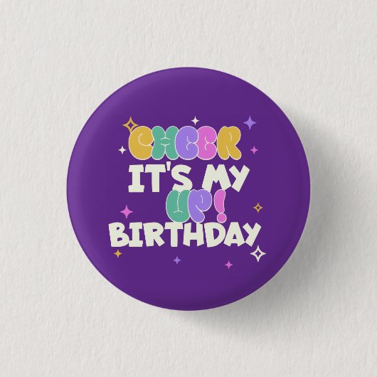 BIRTHDAY CHEER UP BUTTON  缶バッジ (正面)