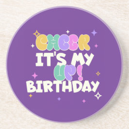 BIRTHDAY CHEER UP SANDSTONE COASTERS  コースター