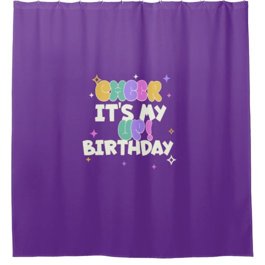 BIRTHDAY CHEER UP SHOWER CURTAIN  シャワーカーテン (正面)