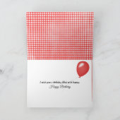 Birthday Cherry Pie In a Retro Kitchen カード (内部)