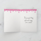 Birthday Chimpanzee Wearing Pink Lipstick カード (内部)