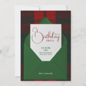 Birthday Christmas 招待状 (正面)
