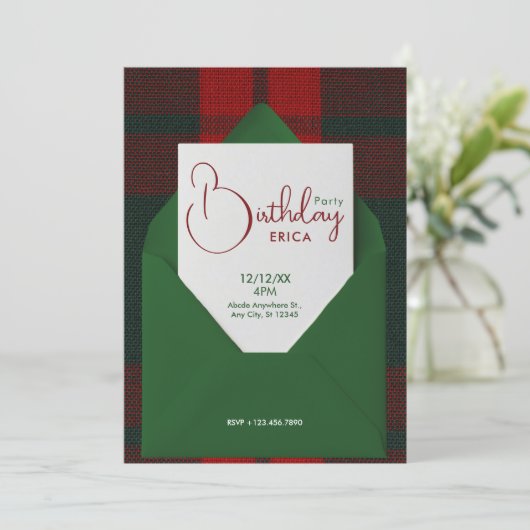 Birthday Christmas 招待状 (スタンド正面)