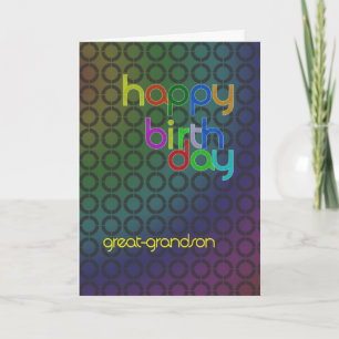 Birthday circles for Great-Grandson カード