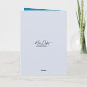 Birthday Coffee With Mittens and Snowflake カード (裏面)