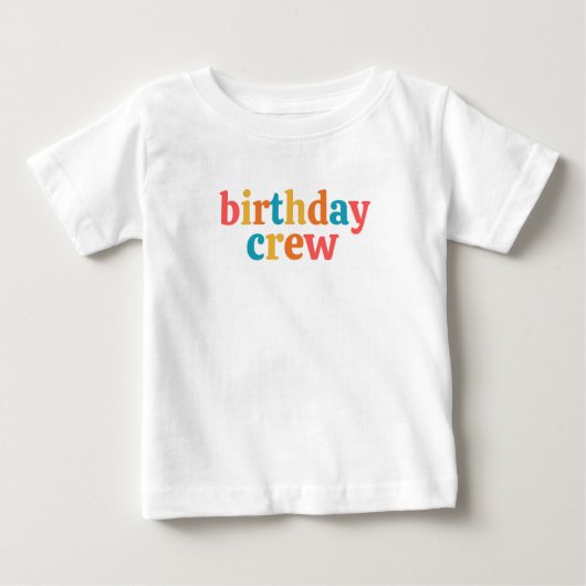birthday crew ベビーTシャツ (正面)