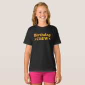 Birthday Crew Retro Tシャツ (正面フル)