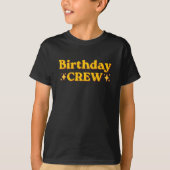 Birthday Crew Retro Tシャツ (正面)