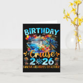 Birthday Cruise 2026 Making Memories Together Fami カード (黄色い花)