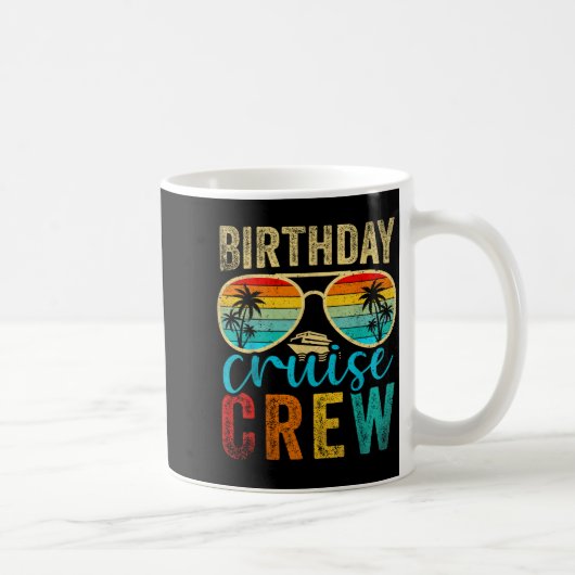 Birthday Cruise Crew Cruise Birthday Cruising Trip コーヒーマグカップ (右)
