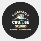 Birthday Cruise Squad  ラウンドシール (正面)