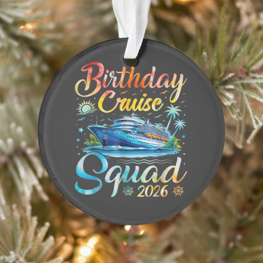 Birthday Cruise Squad 2026 オーナメント (ツリー)