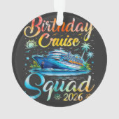 Birthday Cruise Squad 2026 オーナメント (裏面)