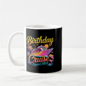 Birthday Cruise Squad 2026 Vacation Summer Trip Fa コーヒーマグカップ (左)