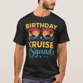Birthday Cruise Squad Summer Vibes Tシャツ (正面)