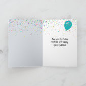 Birthday Cupcake with a Candle カード (内部)