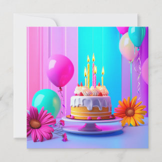 Birthday Custom card 招待状