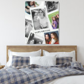 Birthday Custom Photo Collage Foam Board キャンバスプリント (インサイチュ (寝室))