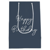 Birthday Dalmatian Dog With a Fire Hose ミディアムペーパーバッグ (裏面)