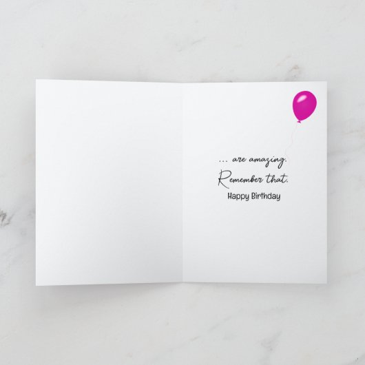 Birthday Dancing Old Lady  カード (内部)