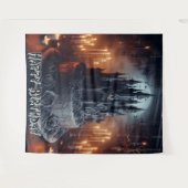 Birthday Decorations  Castle Cake Gothic Banner タペストリー (正面(横))